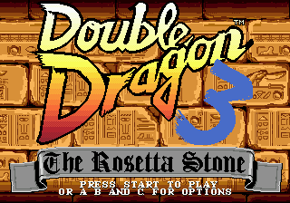   DOUBLE DRAGON 3 - THE ARCADE GAME
